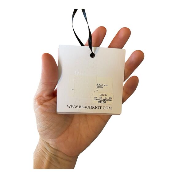 N2 Beach Riot Leigh Crochet Top Coverup Sunshine Haze Orange Sz L NWT - Picture 9 of 9